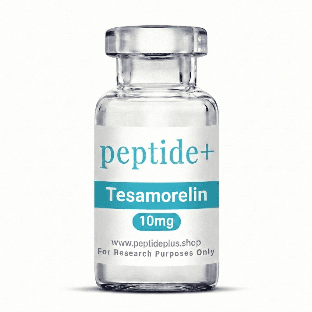 Tesamorelin 10mg research vial by Peptide+